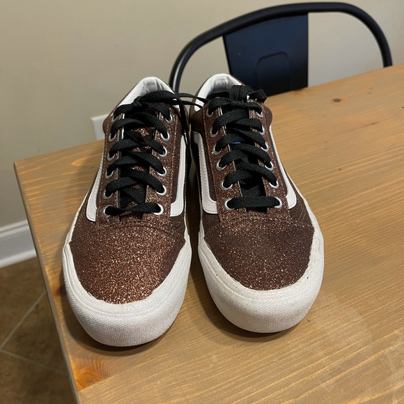Old skool brown sparkly vans - Picture 3 of 4